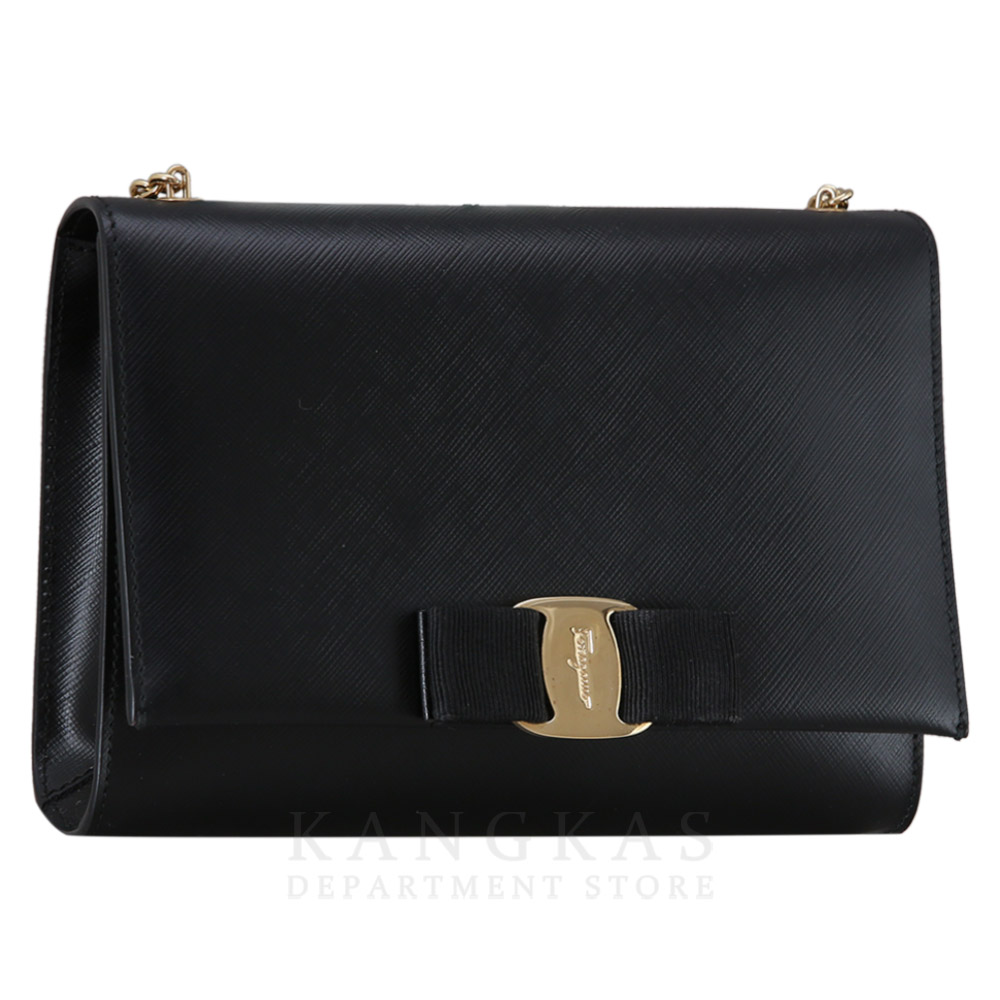 FERRAGAMO(USED)페레가모 바라리본 체인 숄더백